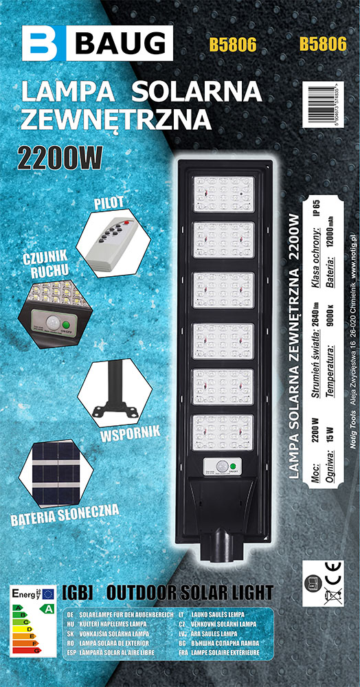 Solarni reflektor 2200 watt BAUG 2 B5806 box.cdr
