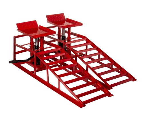 Rampy najazdowe z podnosnikiem