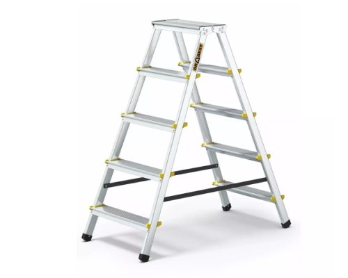 Aluminijske duple ljestve 2x5, 150 kg nosivost