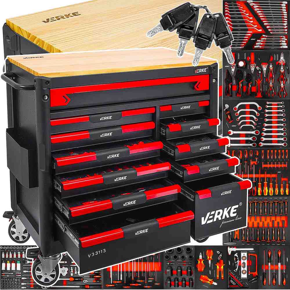 Kolica s alatom Verke 12 ladica