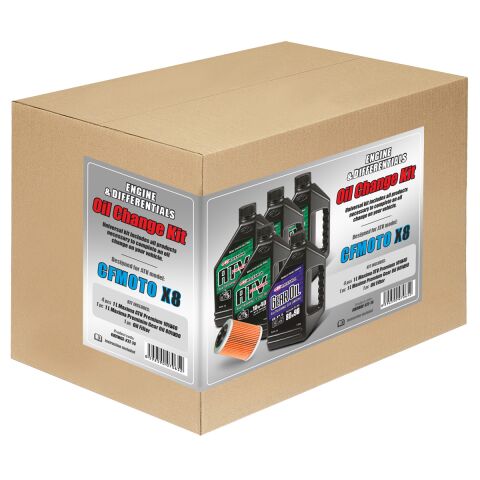 Set za izmjenu ulja, motor+diff, CFmoto X8